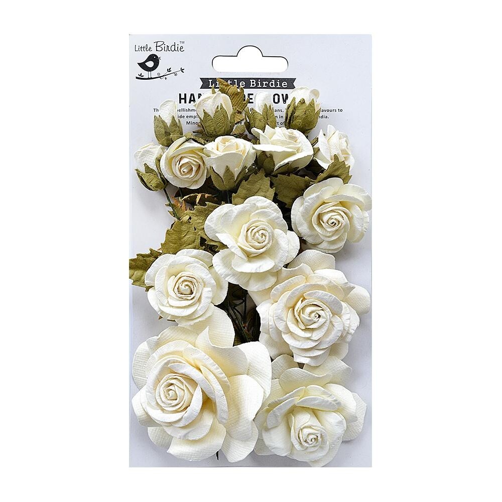 Little Birdie Rosalind Paper Flowers 21/Pkg