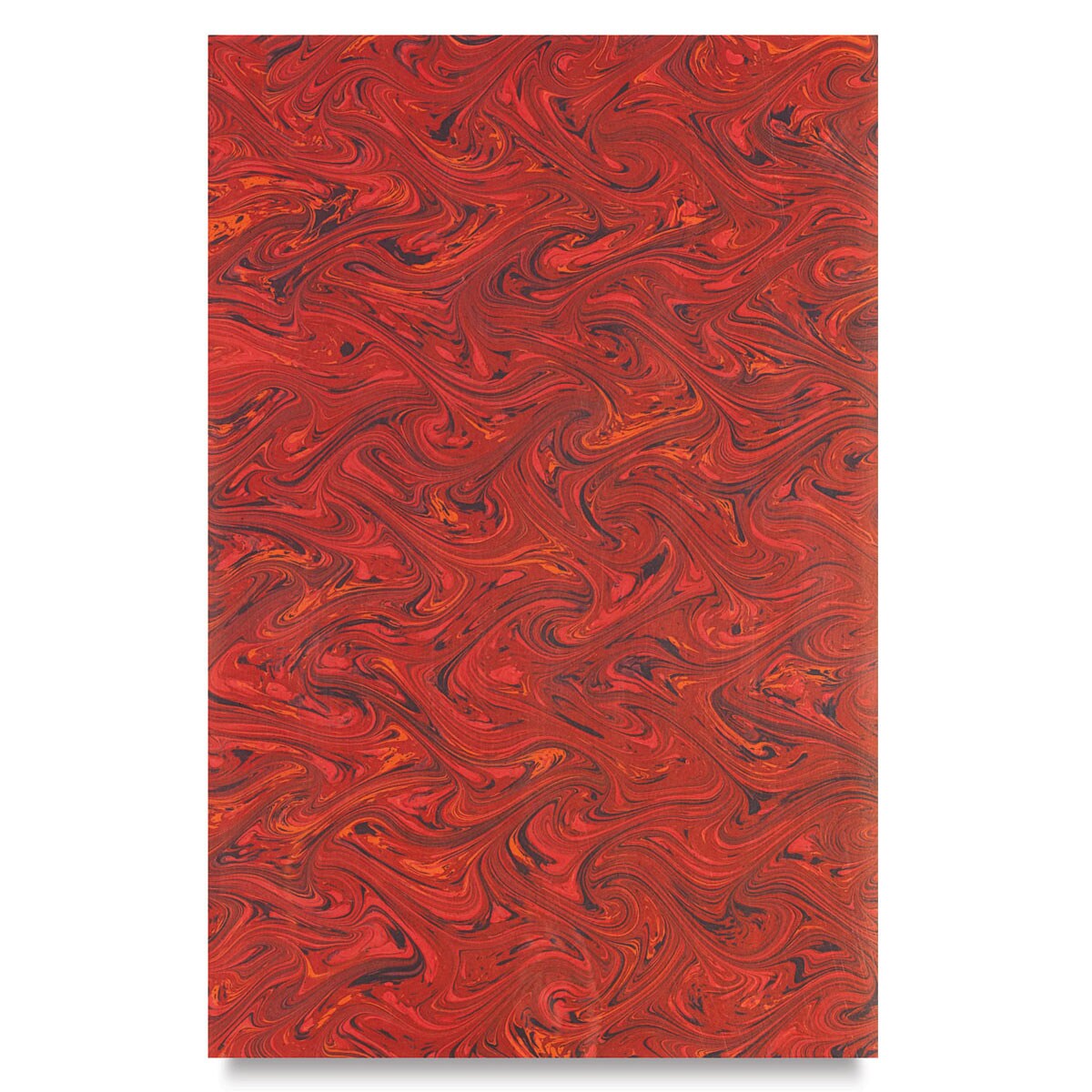 Books by Hand Marbled Paper - 12&#x22; x 19&#x22;, Red