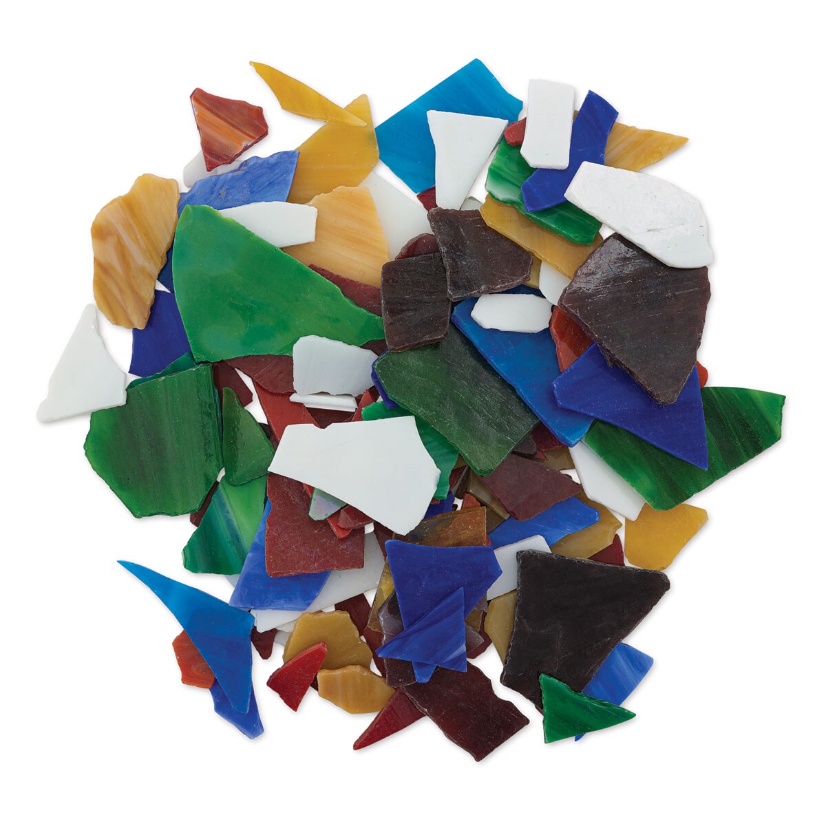 Milestone Mosaic Stained Glass Pieces - Primary Colors Mix