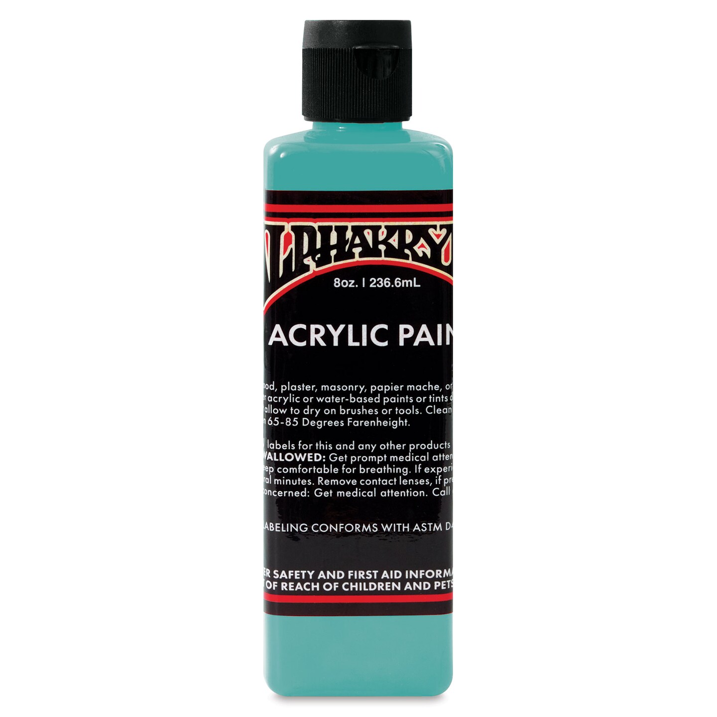 Alpha6 Alphakrylic Acrylic Paint - Aqua, 8 oz