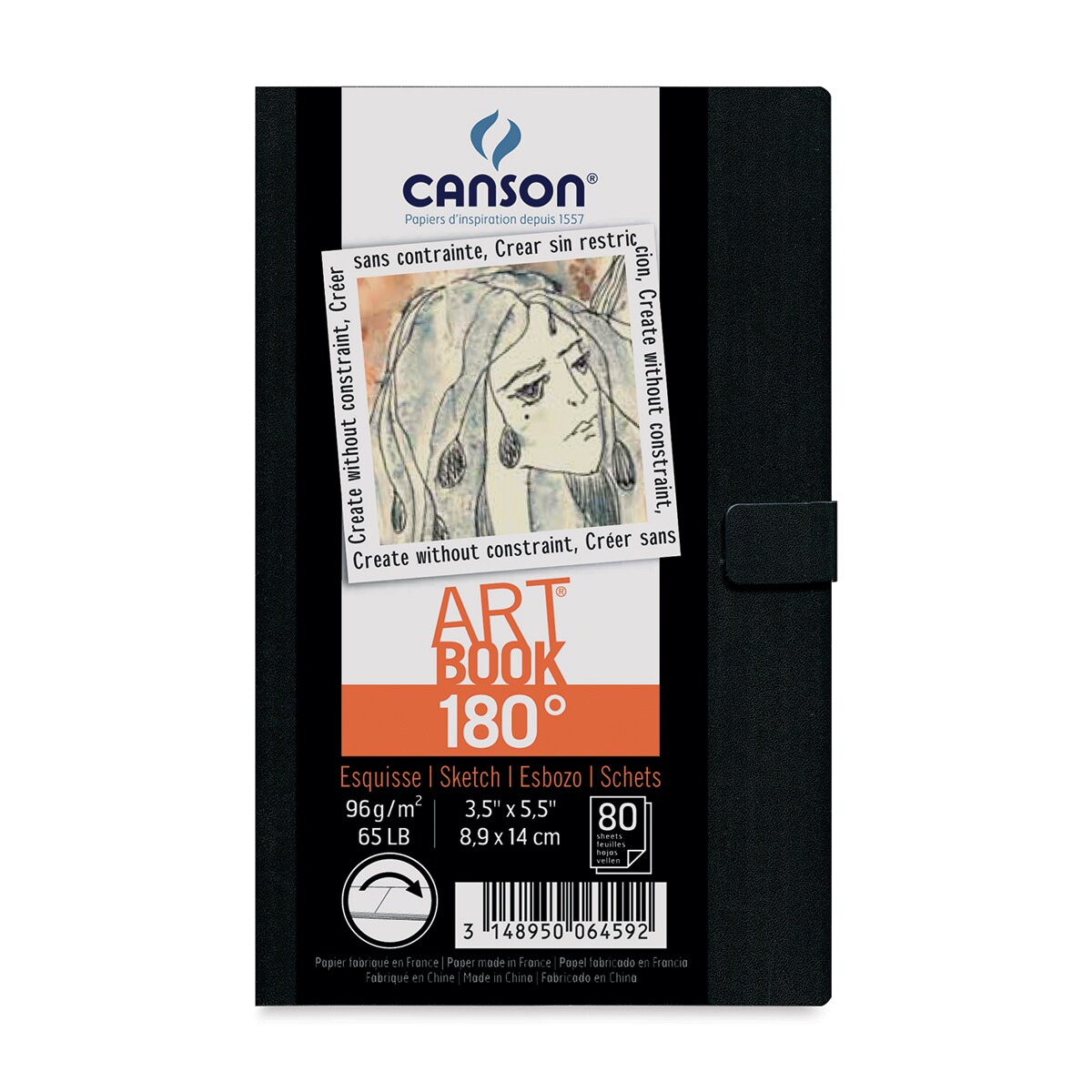 Canson 180 Degree Sketchbook 5.5" x 3.5", Hardbound, 80 Sheets Michaels