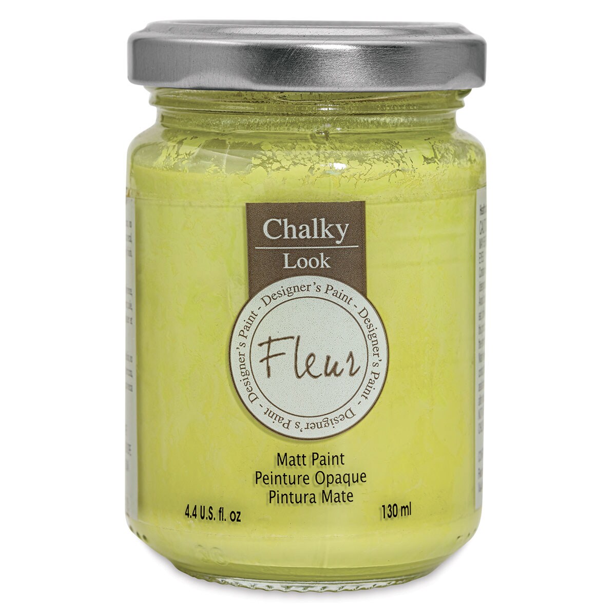 Fleur Chalky Look Paint - Flower Power, 4.4 oz jar