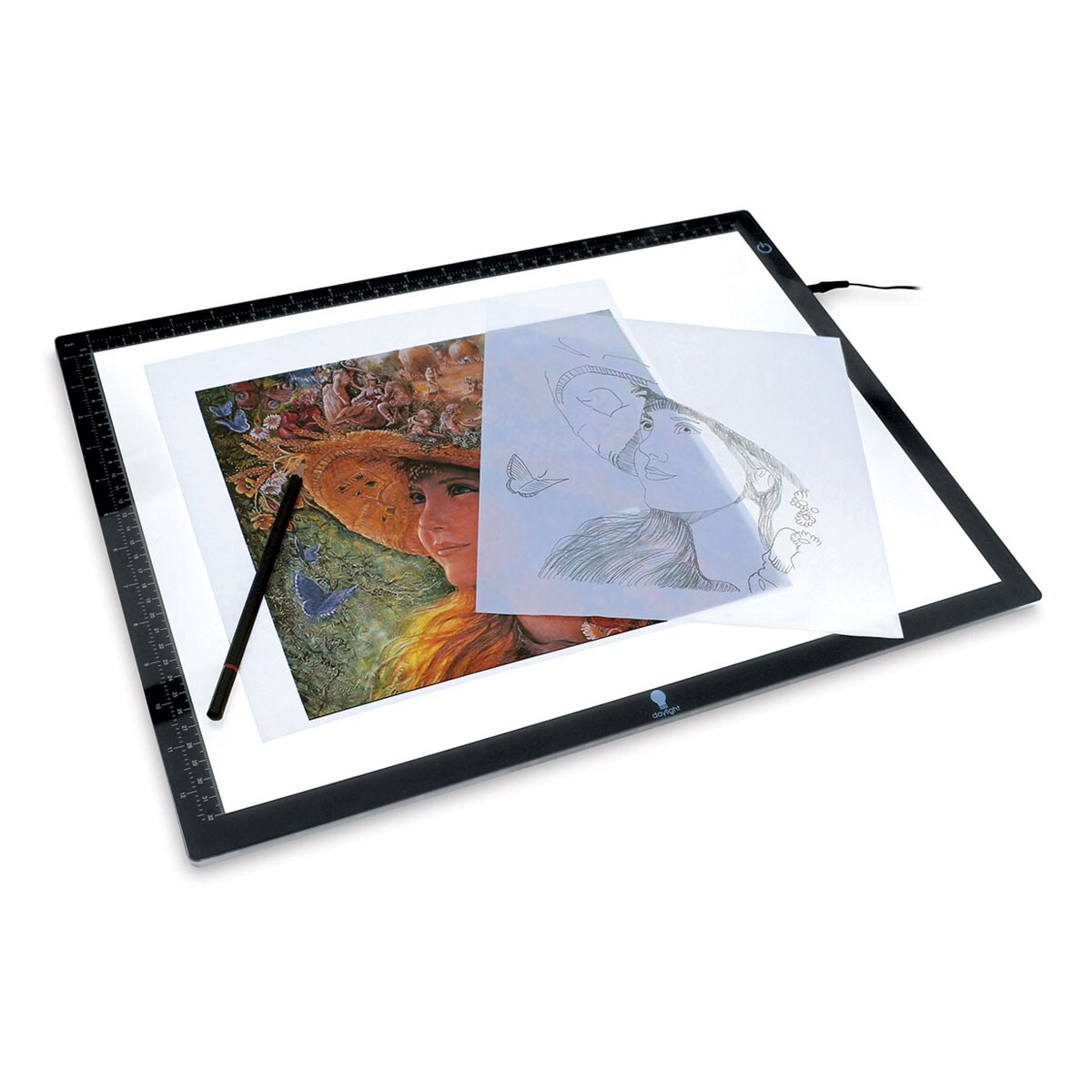 Daylight Wafer 1 LED Light Box - 9&#x22; x 12-3/5&#x22;, Dimmable