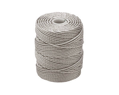 C-Lon Tex 400 Heavy Weight Bead Cord, Silver - 1.0mm, 36 Yard Spool