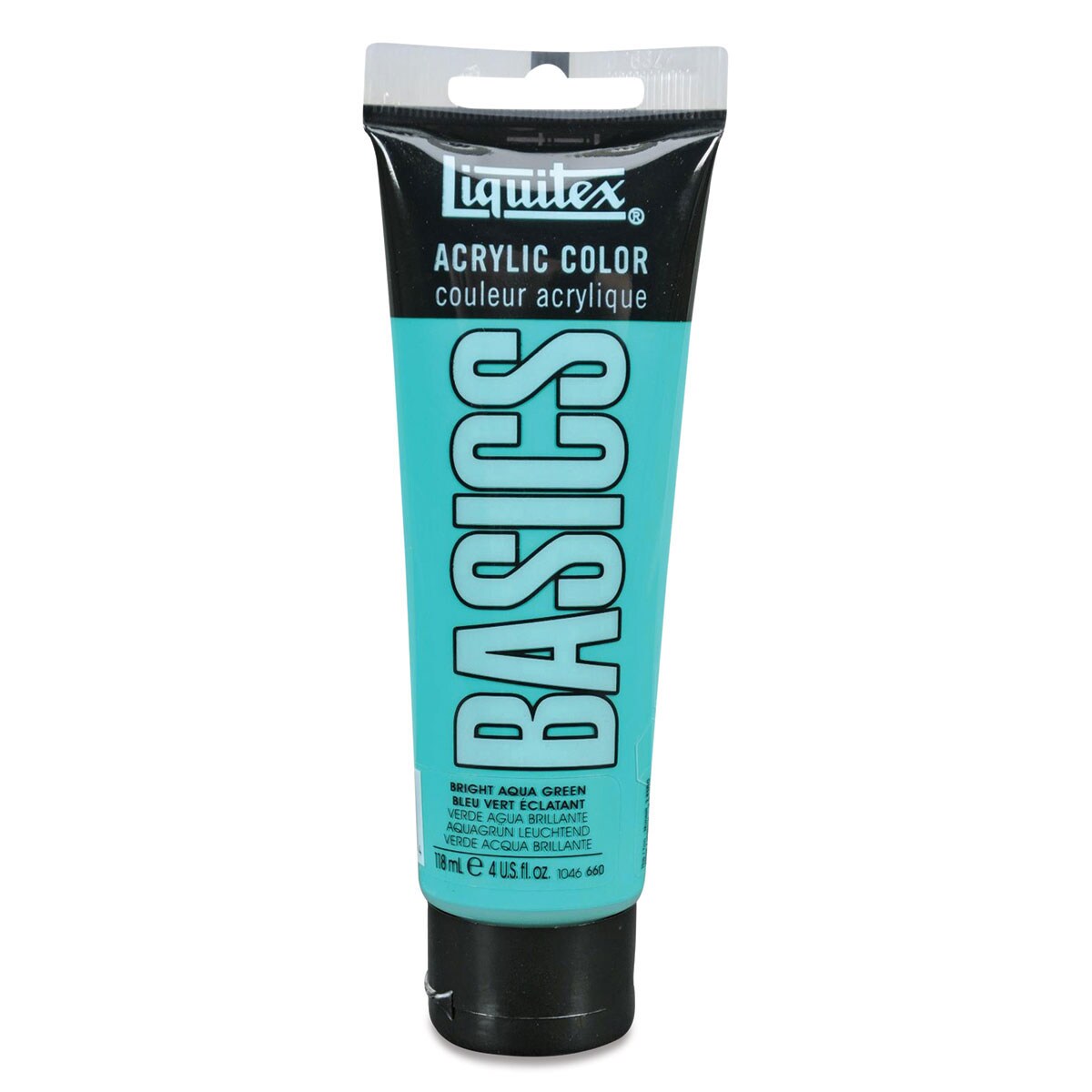 Liquitex Basics Acrylic Paint - Bright Aqua Green, 4oz Tube