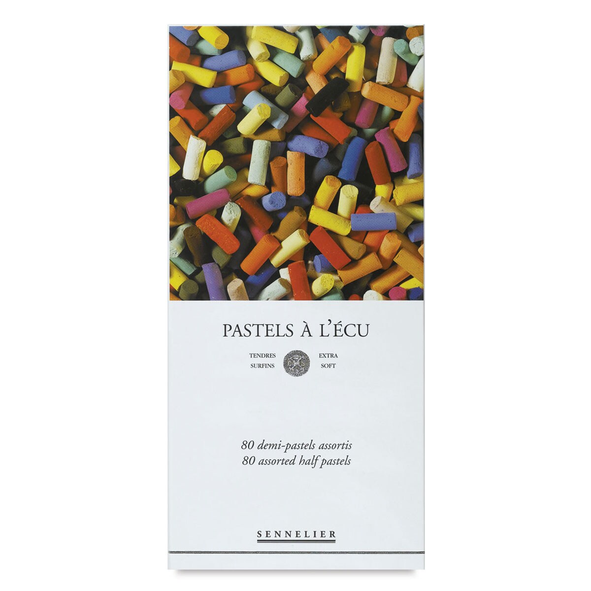 Sennelier Soft Pastels - Set of 80, Assorted Colors, Half Sticks