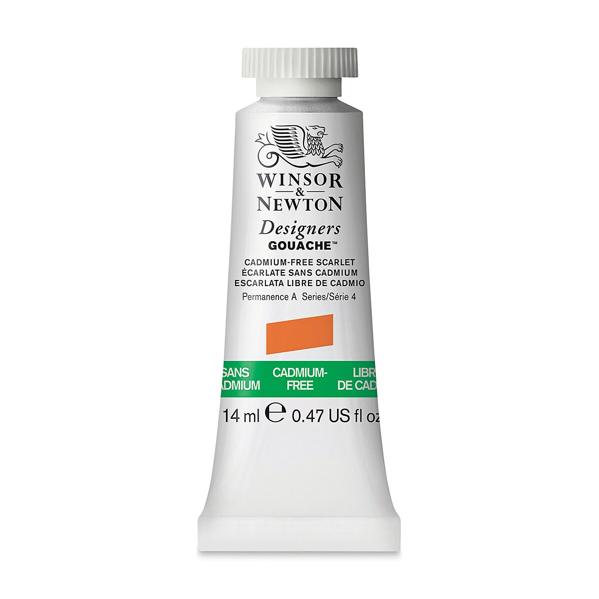 Winsor & Newton Designers Gouache - Cadmium-Free Scarlet, 14 ml tube