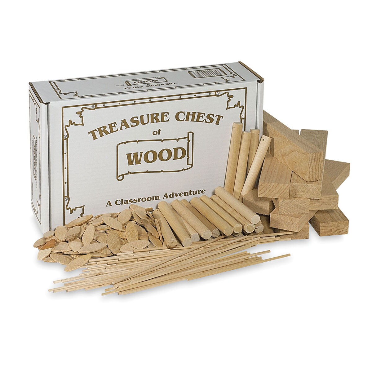 Creativity Street Treasure Chest Of Wood - Assorted Shapes and Sizes