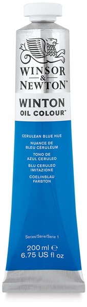 Winsor &#x26; Newton Winton Oil Color - Cerulean Blue Hue, 200 ml tube