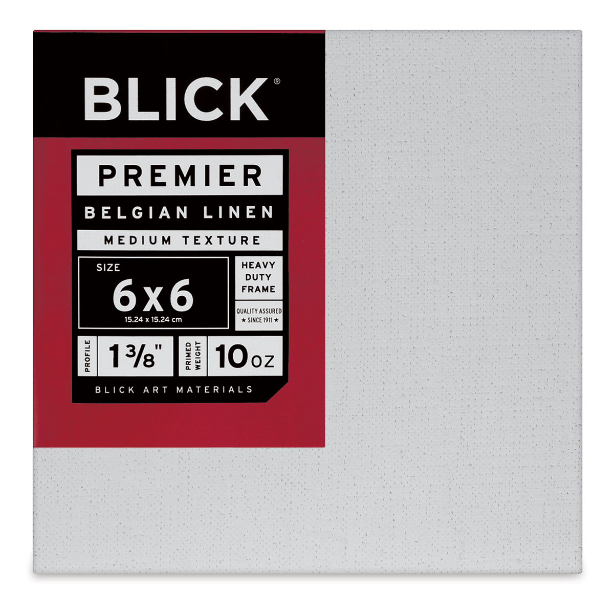 Blick Premier Belgian Linen - 6&#x22; x 6&#x22;, Oil-Primed, 1-3/8&#x22; Profile
