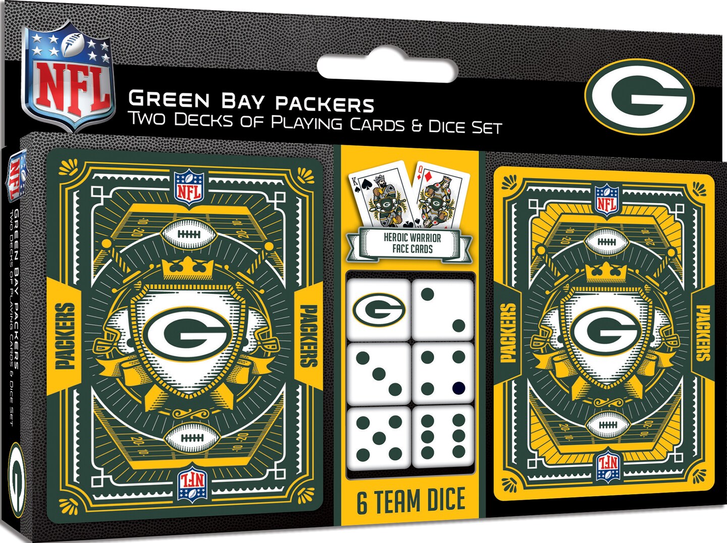 MasterPieces Officially Licensed NFL Green Bay Packers 2-Pack