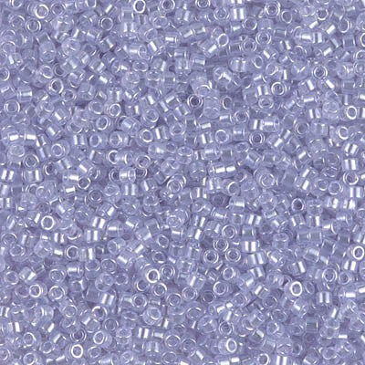 Miyuki Delica Bead 11/0, DB1476, Transparent Pale Amethyst Luster, 5 grams