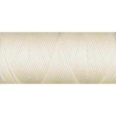 C-Lon Fine Weight Bead Cord (Tex 135), Vanilla - 0.4mm, 50 Yard Spool