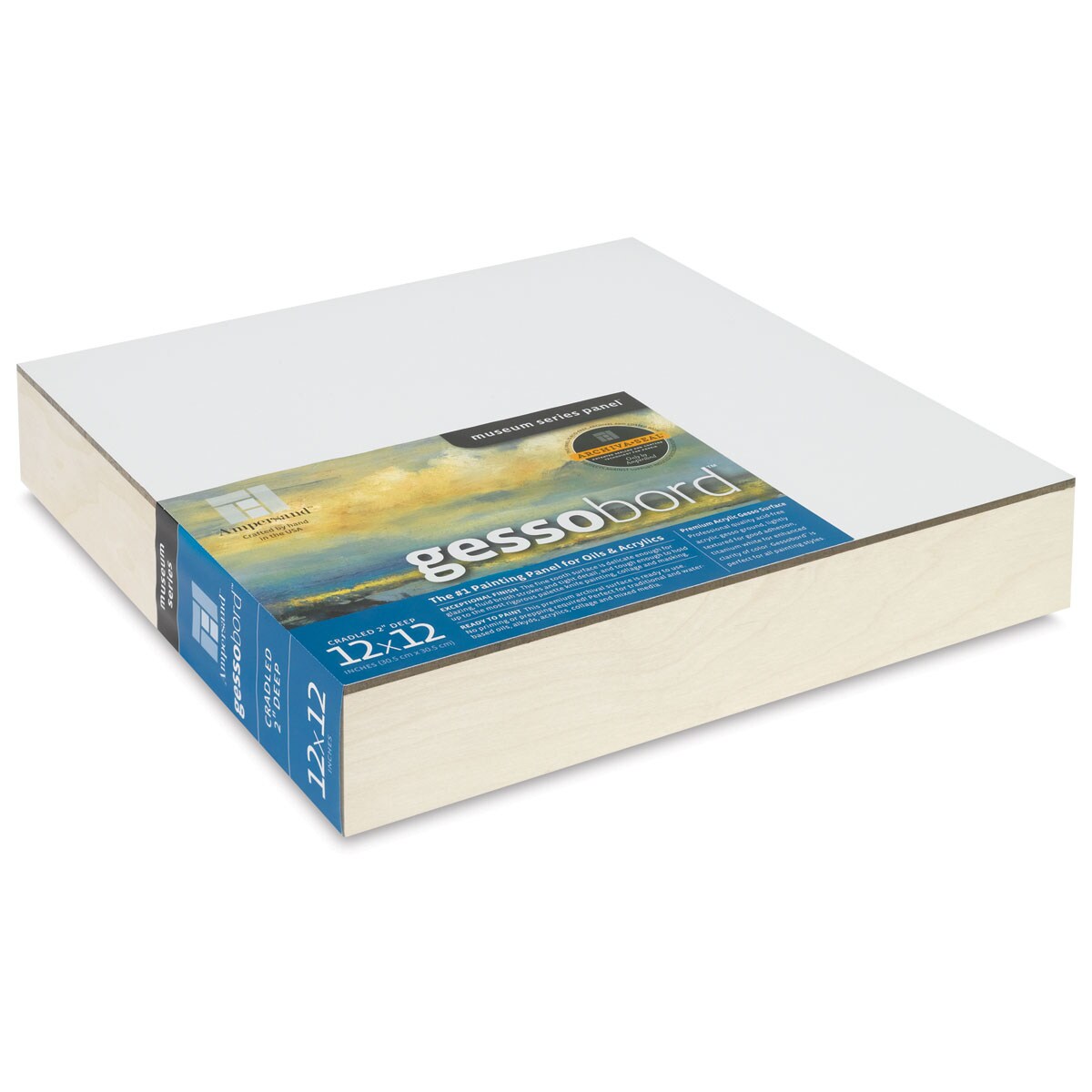 Ampersand Gessobord 12" x 12", 2" Cradled Michaels