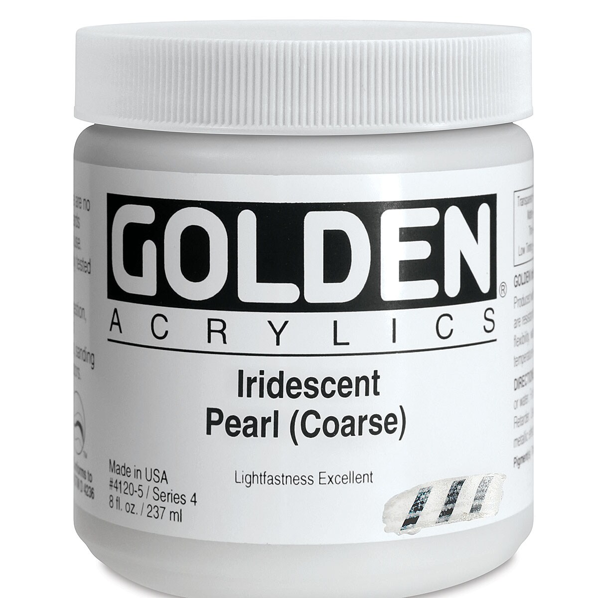 Golden Heavy Body Acrylic Paint - Iridescent Pearl (Coarse), 8 oz jar