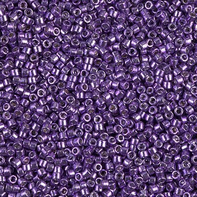 Miyuki Delica Bead 11/0, DB0430, Galvanized Dark Lilac, 5 grams