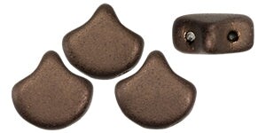 Ginko Beads, Matte Dark Bronze, 8 grams