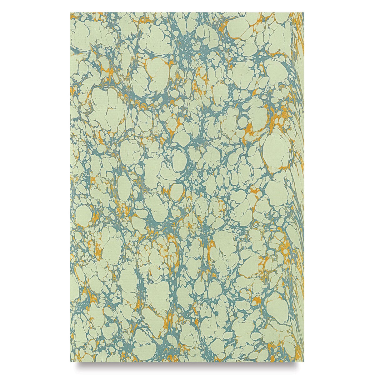 Books by Hand Marbled Paper - 12&#x22; x 19&#x22;, Light Green