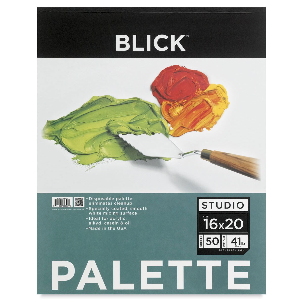 Blick Palette Paper Pad - 16&#x22; x 20&#x22;, 50 Sheets