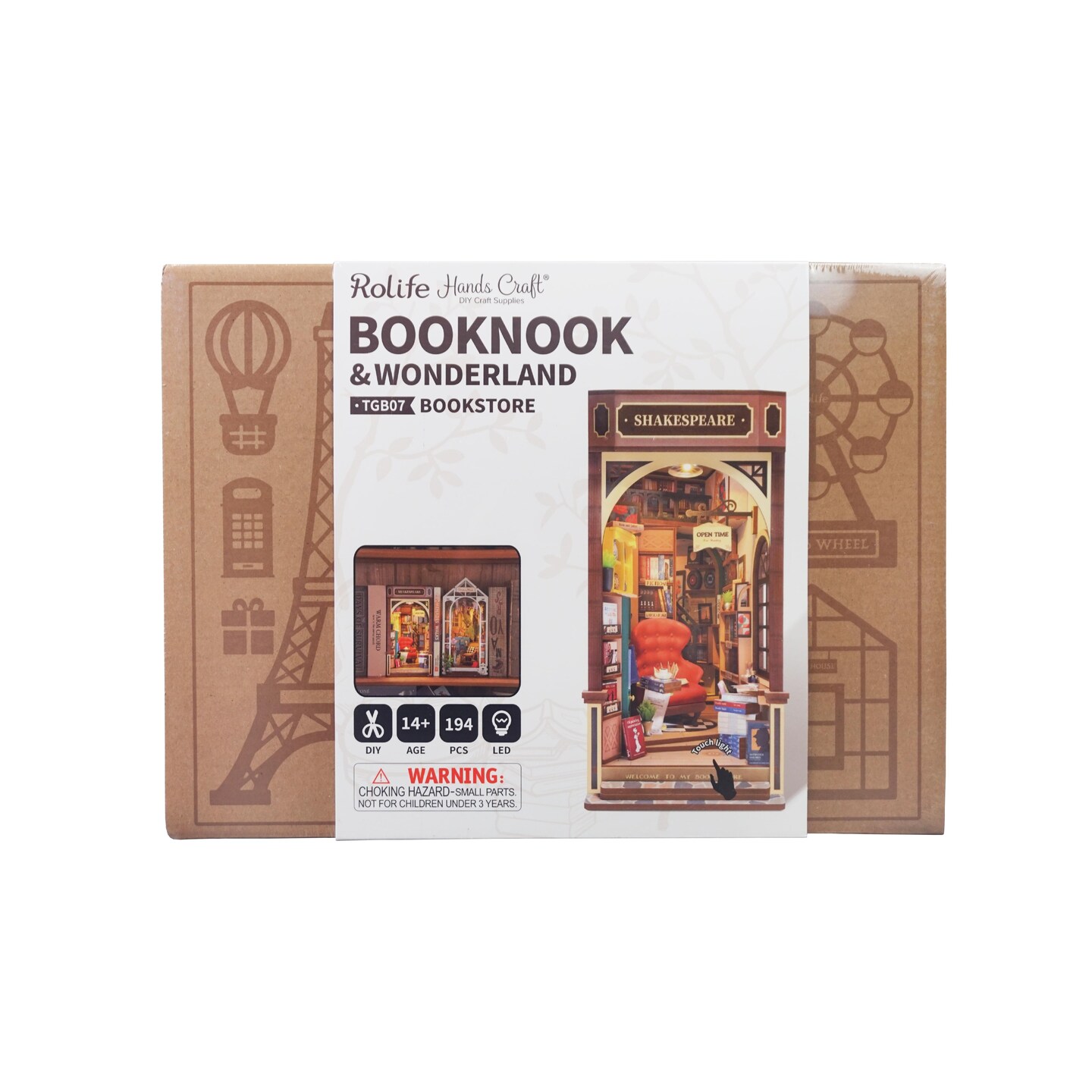 DIY Miniature Kit Book Nook: Bookstore