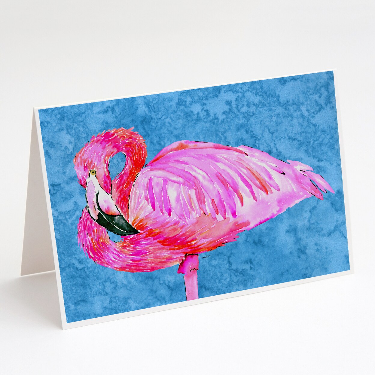 Flamingo Greeting Cards And Envelopes Pack Of 8