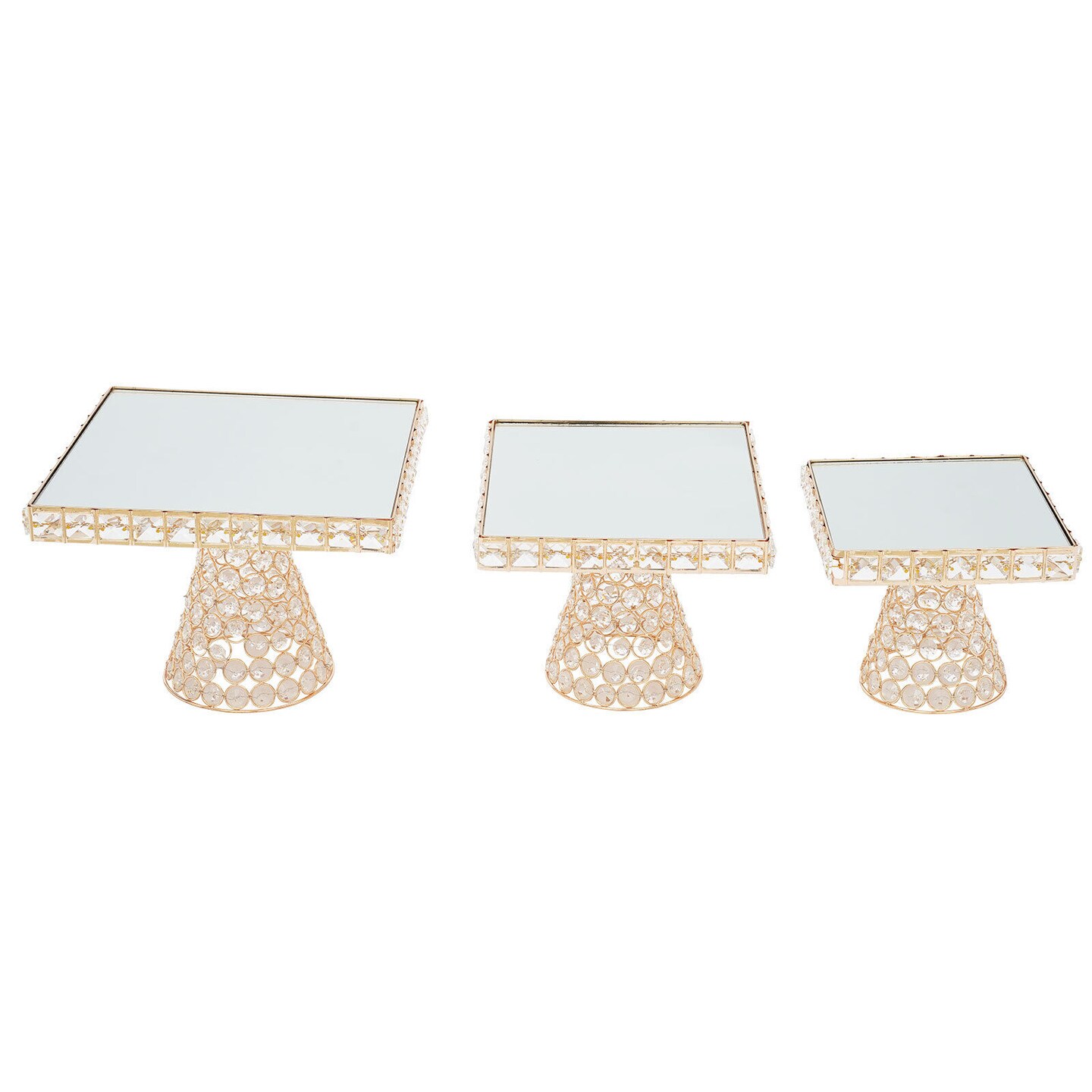 Kitcheniva 3 Pcs Cake Stand Square Cupcake Stand