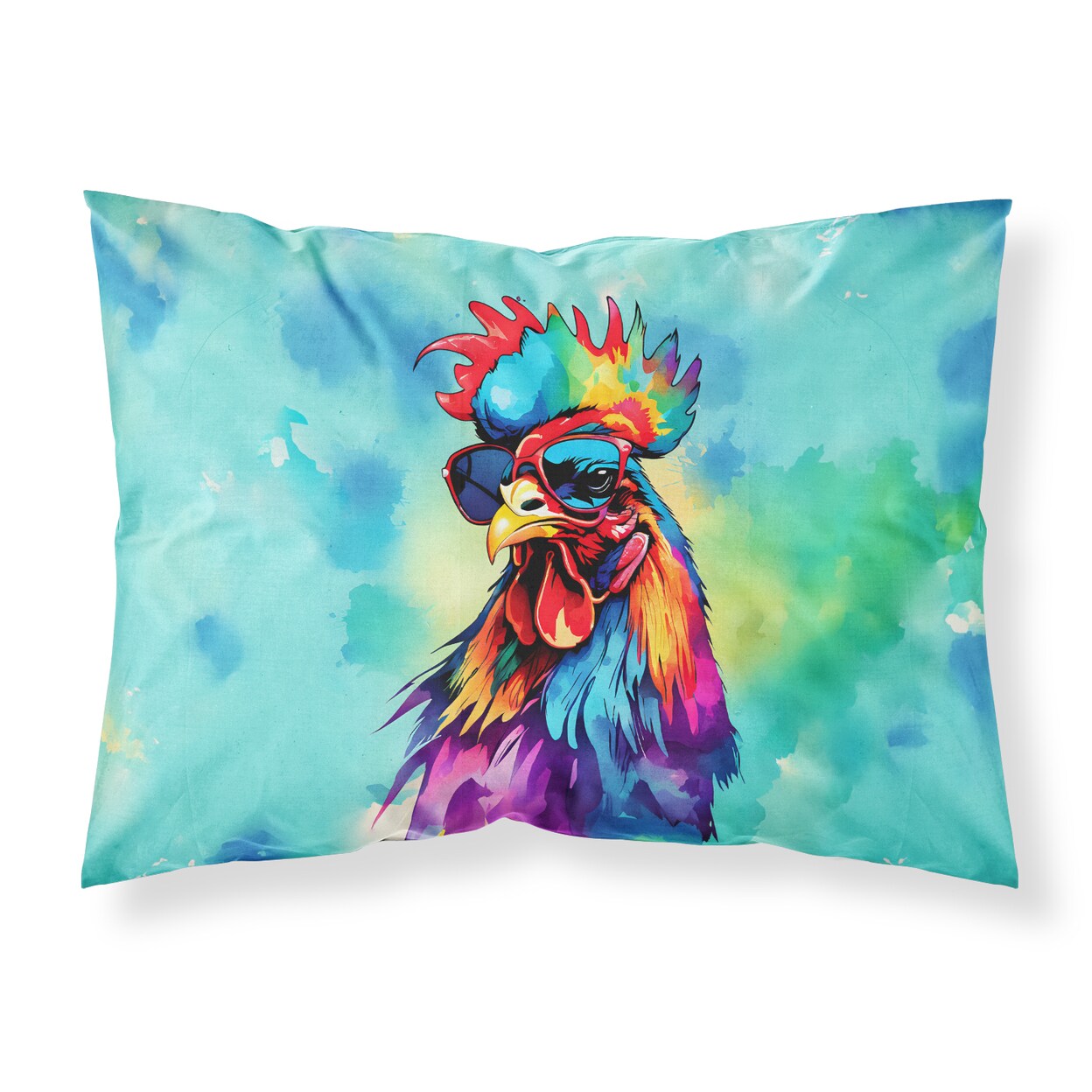 Caroline&#x27;s Treasures Hippie Animal Rooster Standard Pillowcase