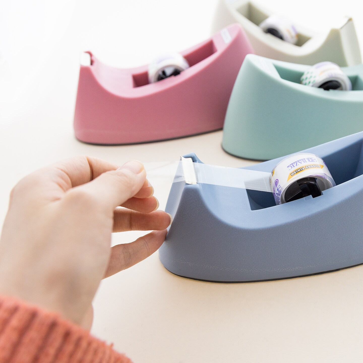 BAZIC 1&#x22; Core Heavy Duty Desktop Tape Dispenser w/ Tape Refill