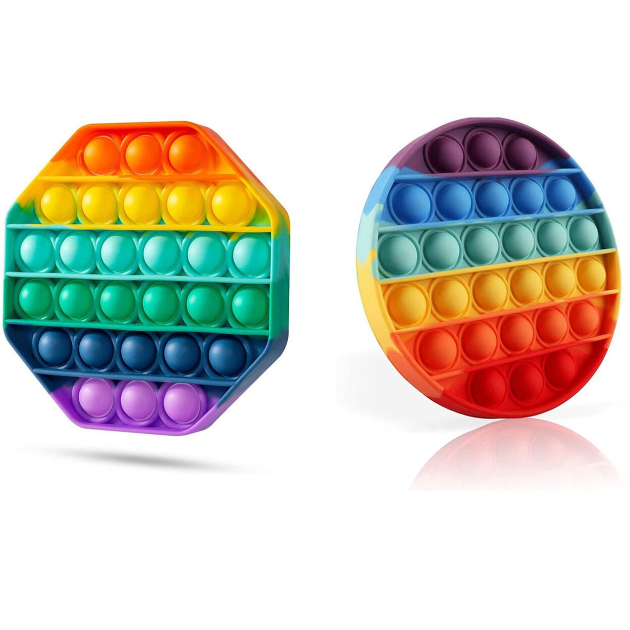 2-Pack Bubble Popper Anti-Stress Fidget Toy Lightweight, Stress Anxiety
