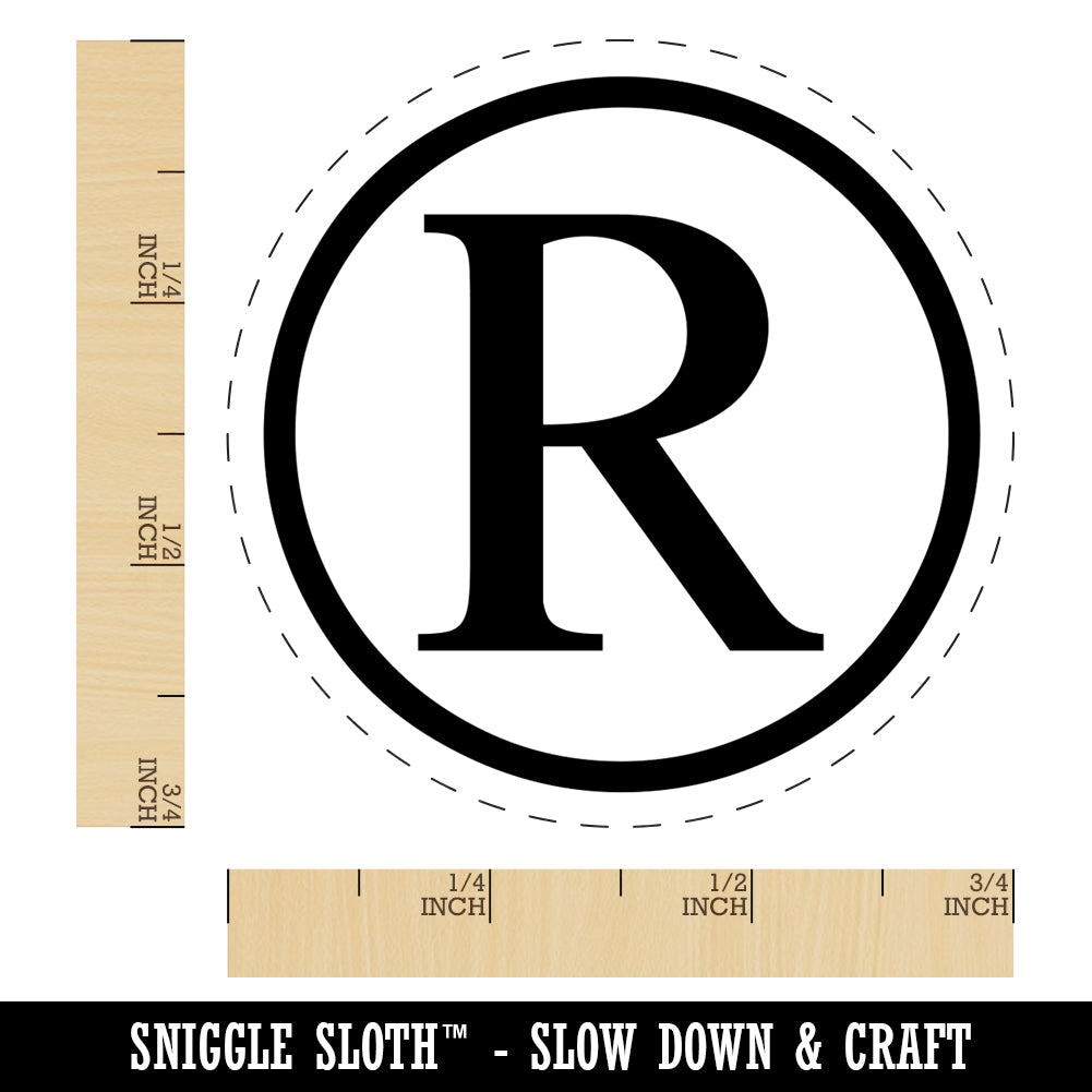 Registered Trademark Symbol Self-Inking Rubber Stamp for Stamping Crafting Planners