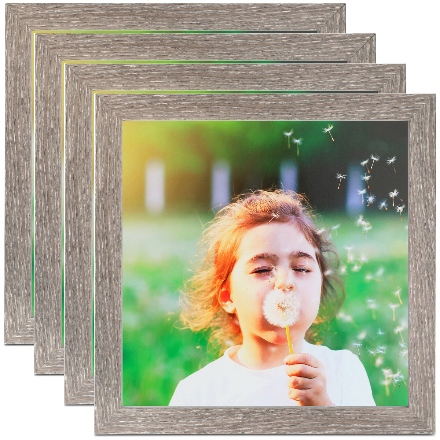 ArtToFrames 20x20 Inch Modern Picture Frame, Multi Pack, Comes with Economy Acrylic (WOMPack-46-20x20)