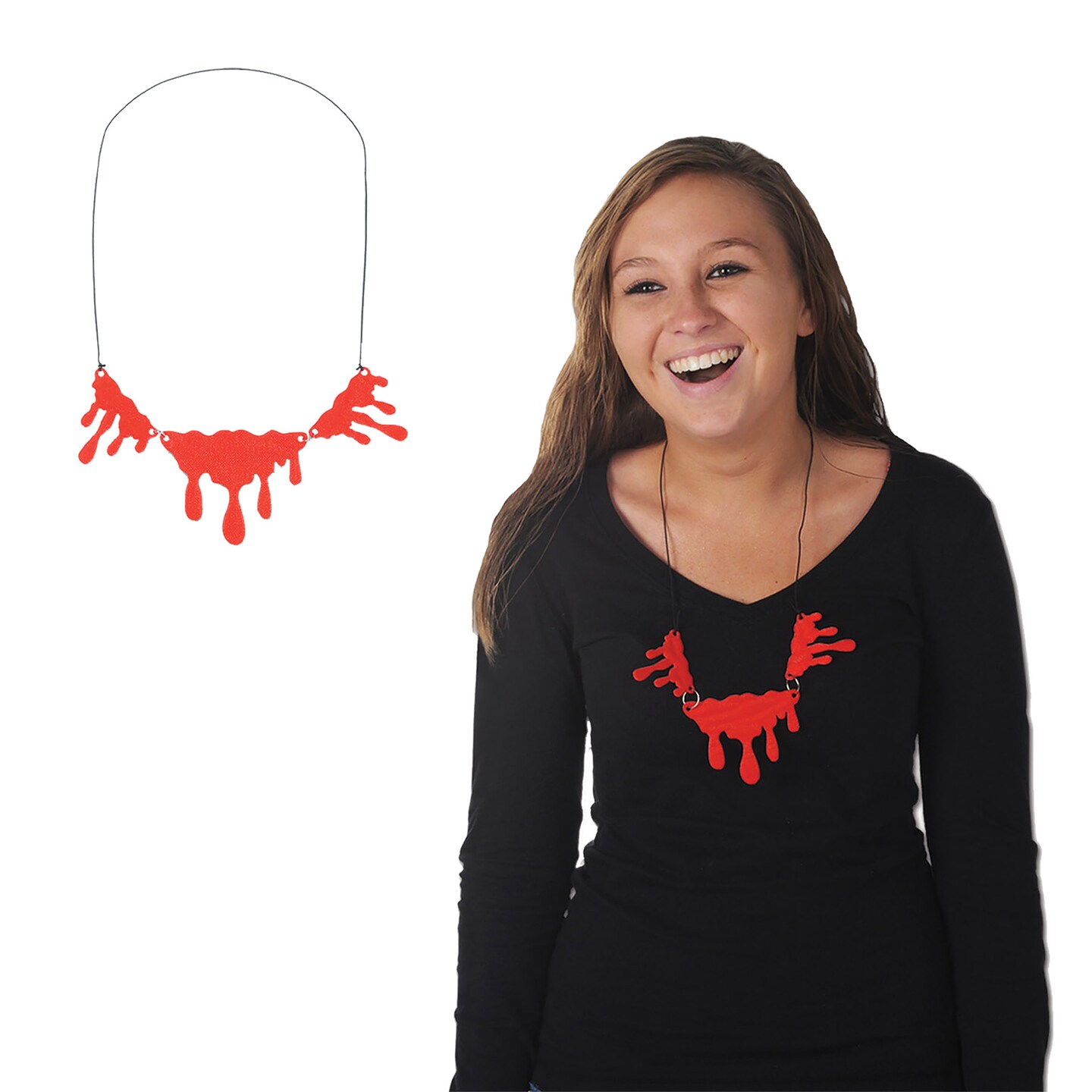 Beistle - Dripping Blood Necklace - 14&#x22; - 12 Pack