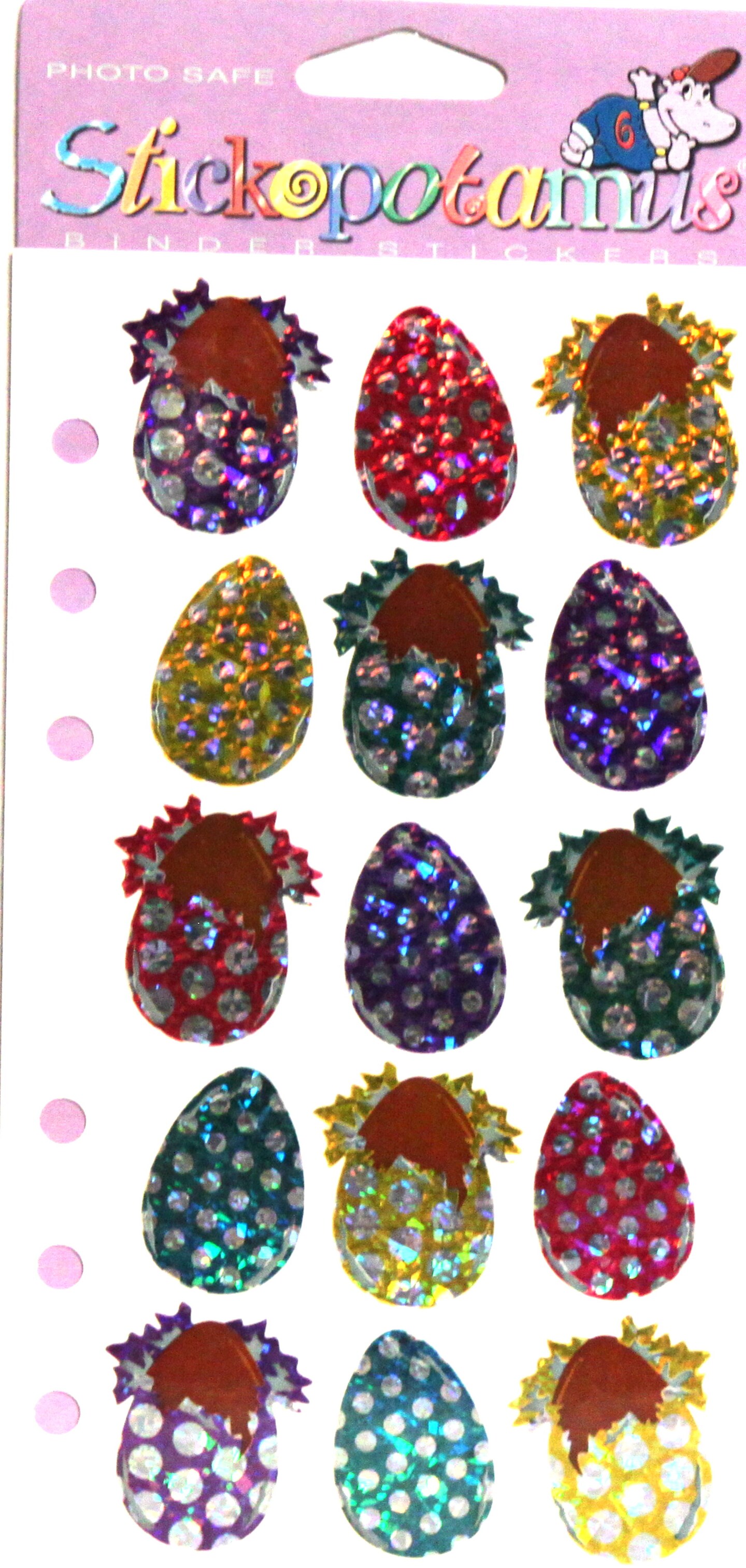Stickopotamus Chocolate Eggs Foil Stickers