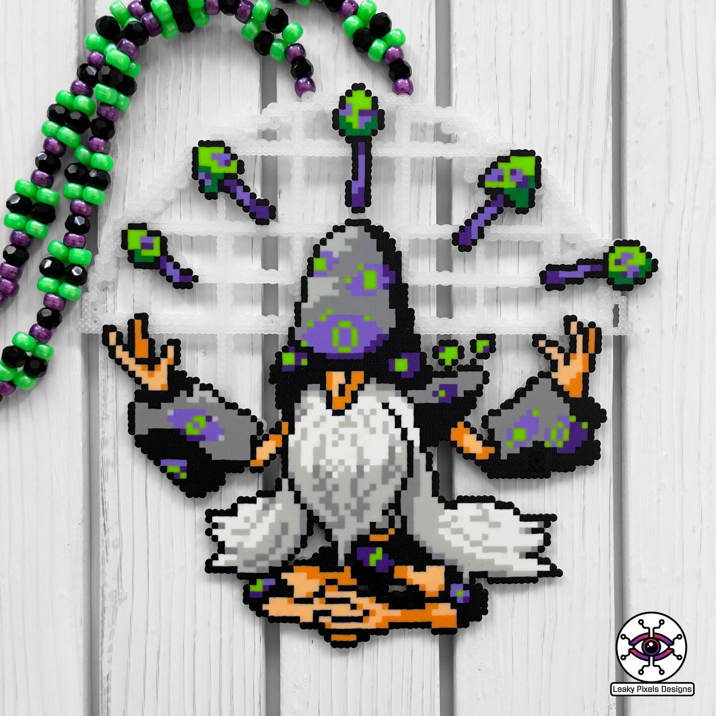 Mega Alakazam Perler Necklace | MakerPlace by Michaels
