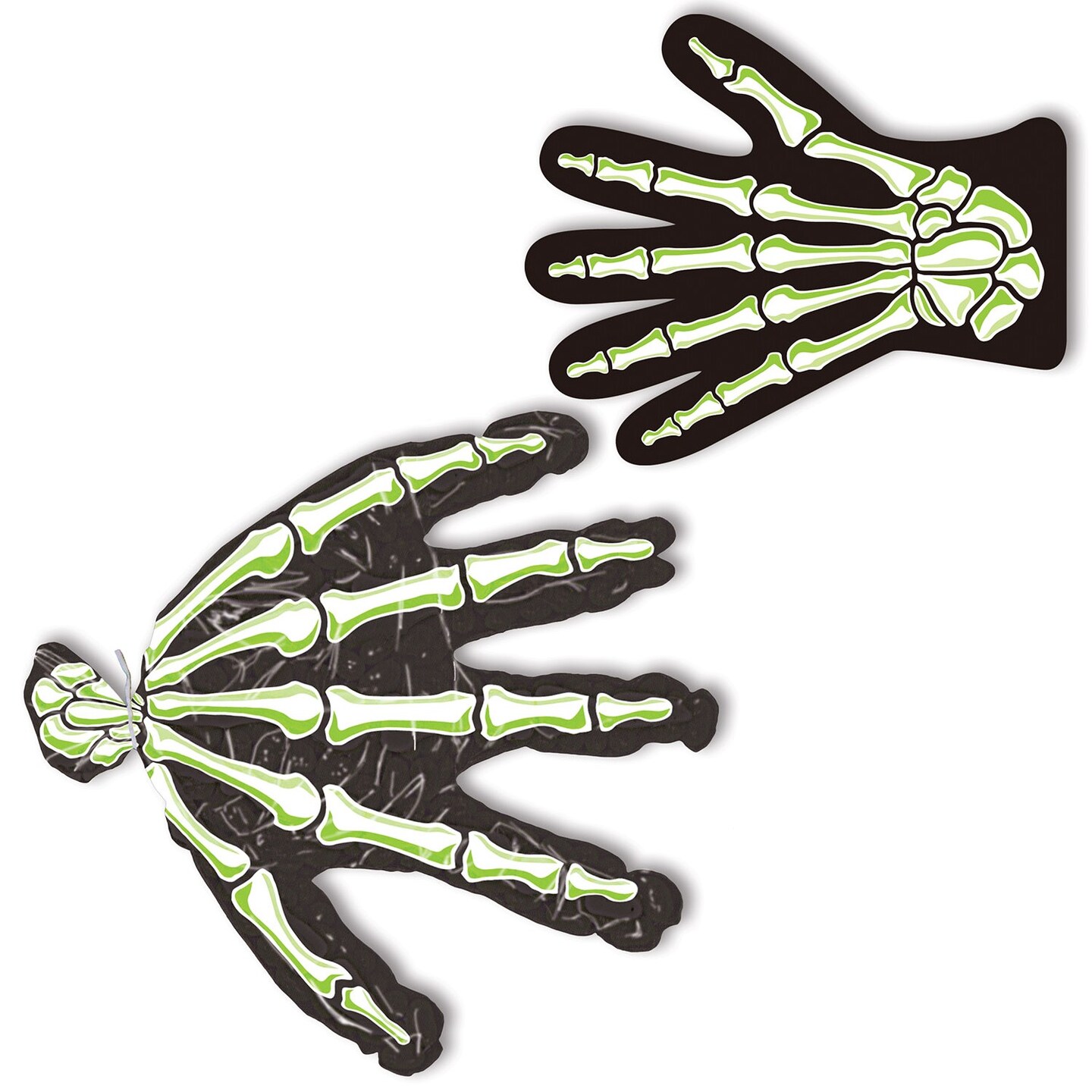 Beistle - Skeleton Hand Treat Bags - 9&#x22; x 11&#x22; - 24 Pack