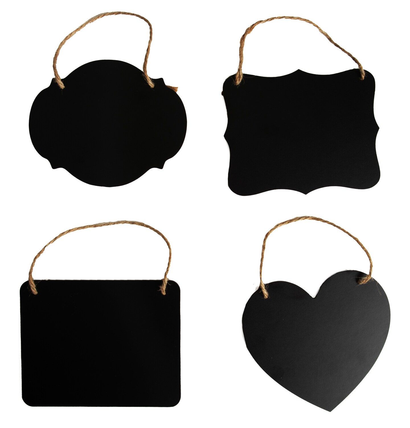 CousinDIY Mini Chalkboard Set 4/Pkg-Assorted Designs