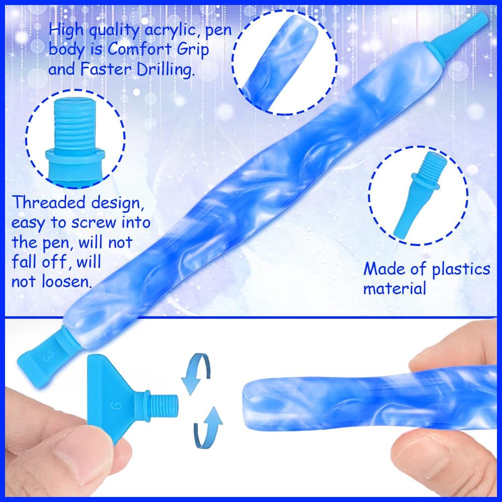 5D Diamond Painting Drill Pen, Rhinestone Gem Picker Tool Kit for Adults &#x26; Nail Art