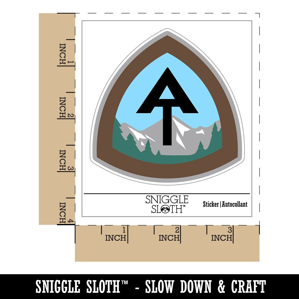 Appalachian Trail Hiking Triple Crown Waterproof Vinyl Phone Tablet Laptop Water Bottle Sticker Set - 5 Pack