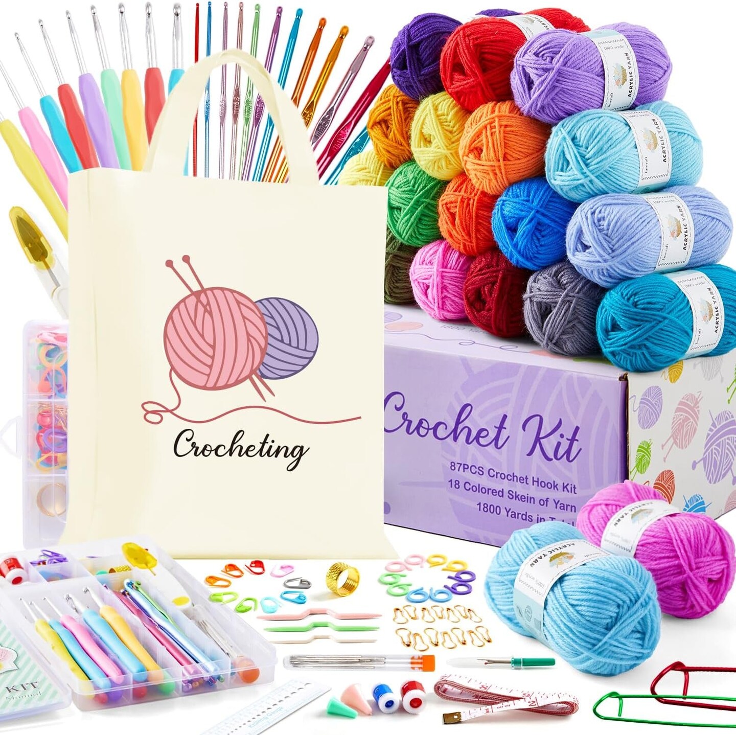 Crochet Yarn Accessories Set