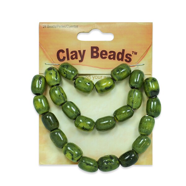 6 Packs of Clay Beads Pack of 24