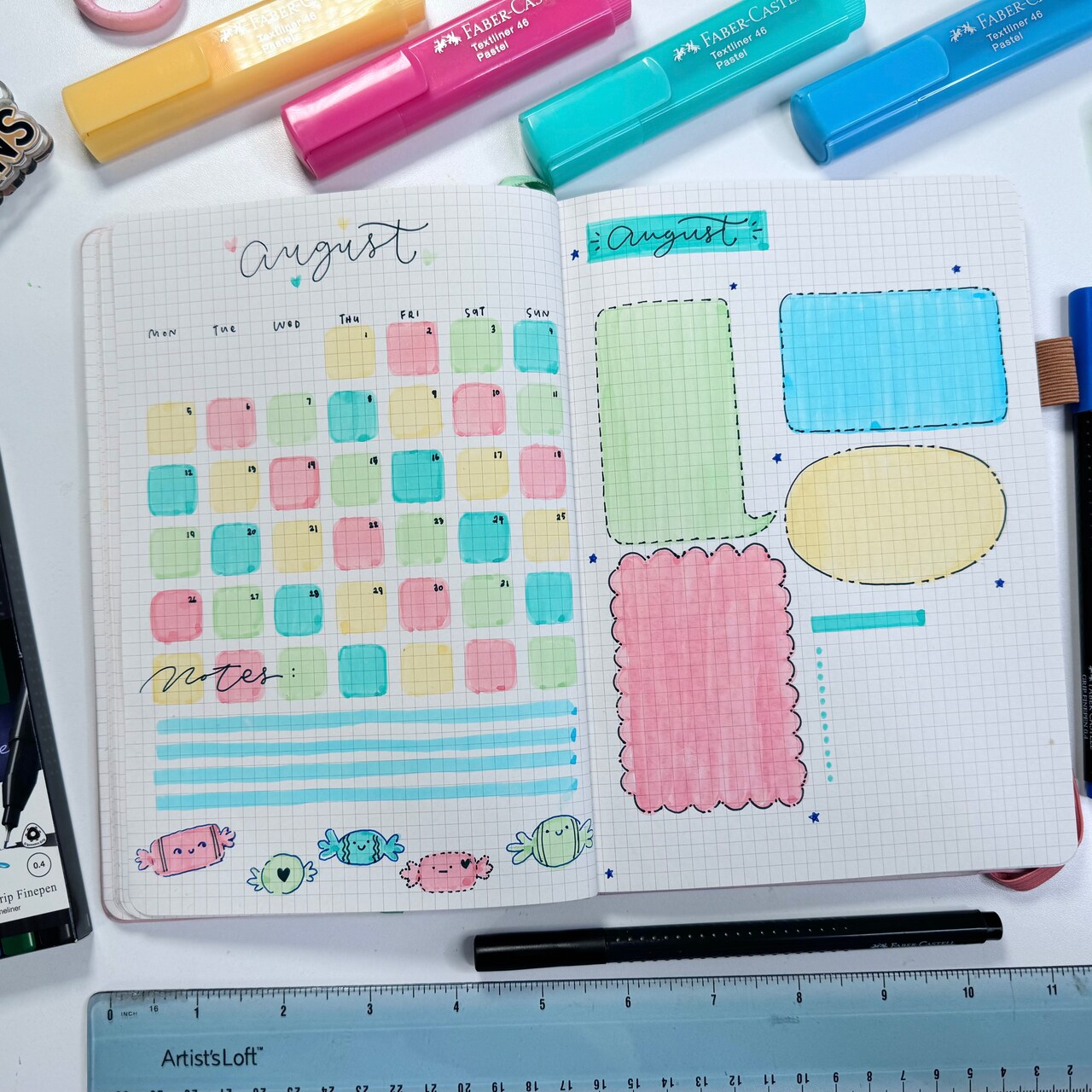 Bullet Journal Layout Ideas With Faber-Castell