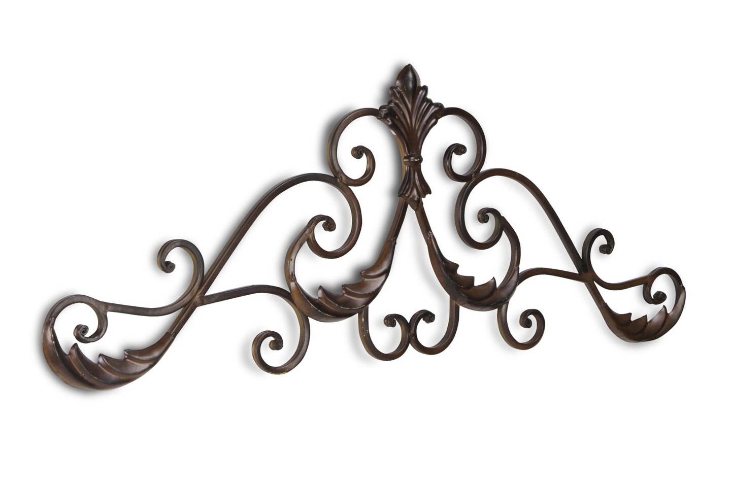 Contemporary Home Living 32&#x22; Brown Rustic Curved Door Topper Handmade Wall Decor