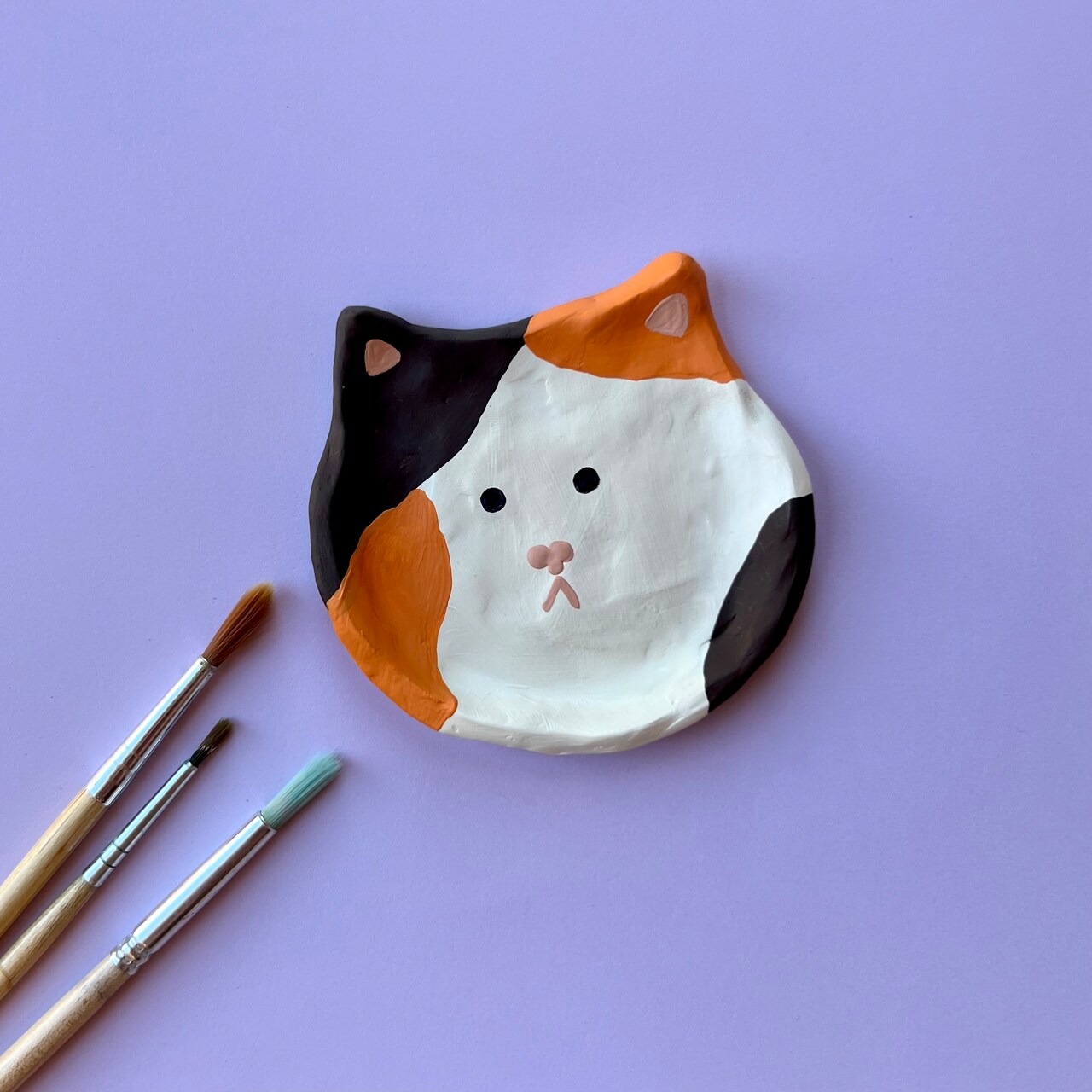 Kids Club: National Cat Day Clay Trinket Dish