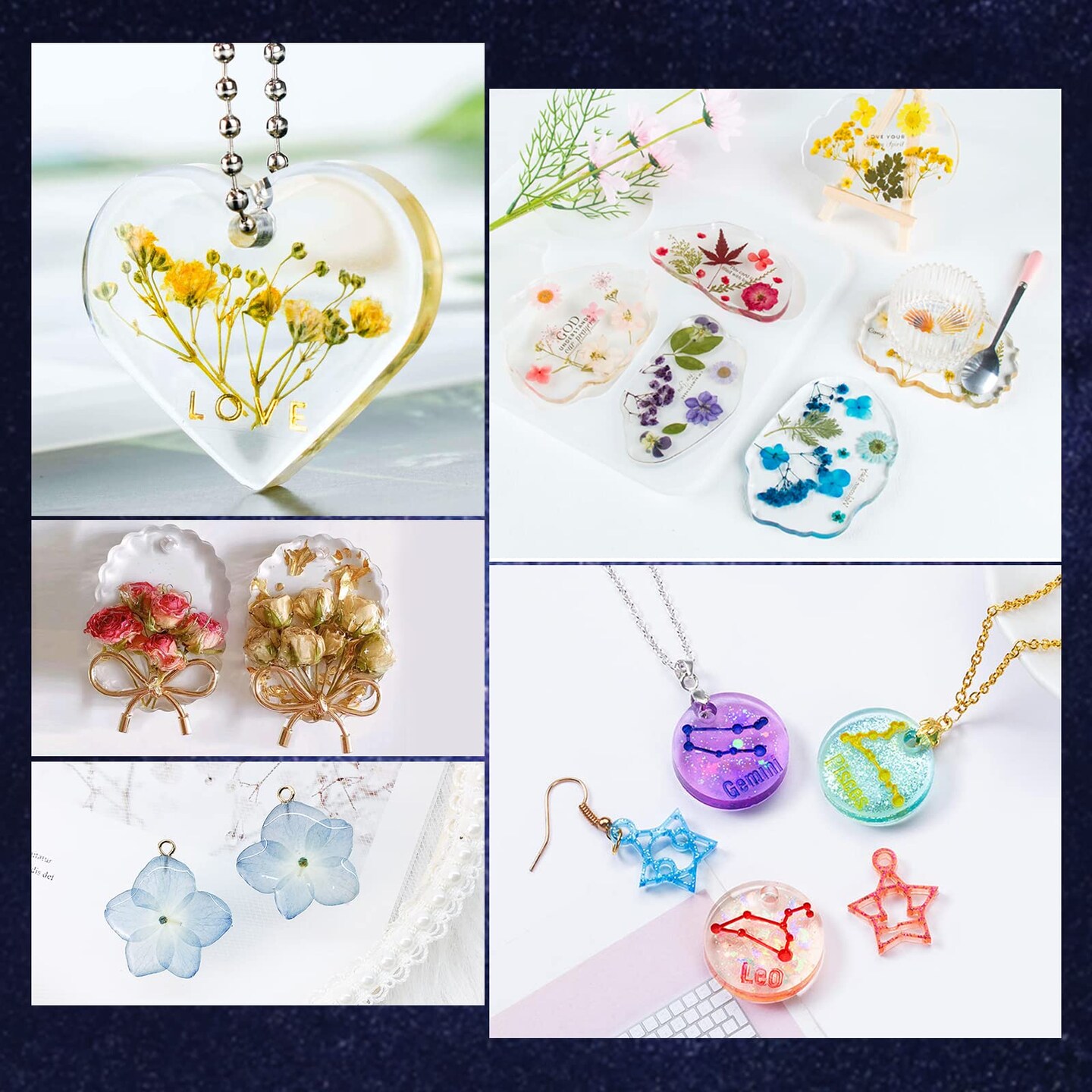 UV Resin 100g- VIDA ROSA RESIN Crystal Clear Hard Ultraviolet Curing Epoxy Resin For Jewellry Making Art Pendants, Earrings, Necklaces, Bracelets, Nail Art Accessories