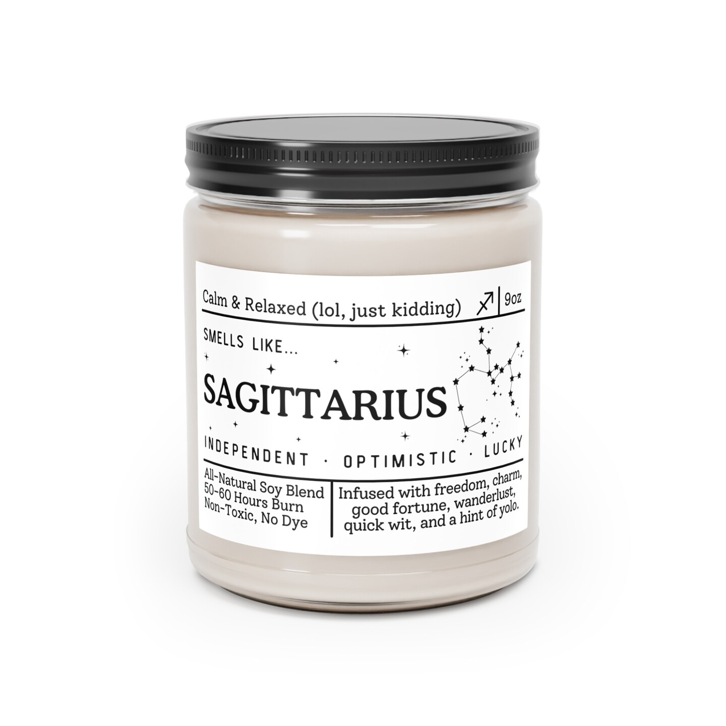 Sagittarius Candle - Smells Like Sagittarius Zodiac Candle