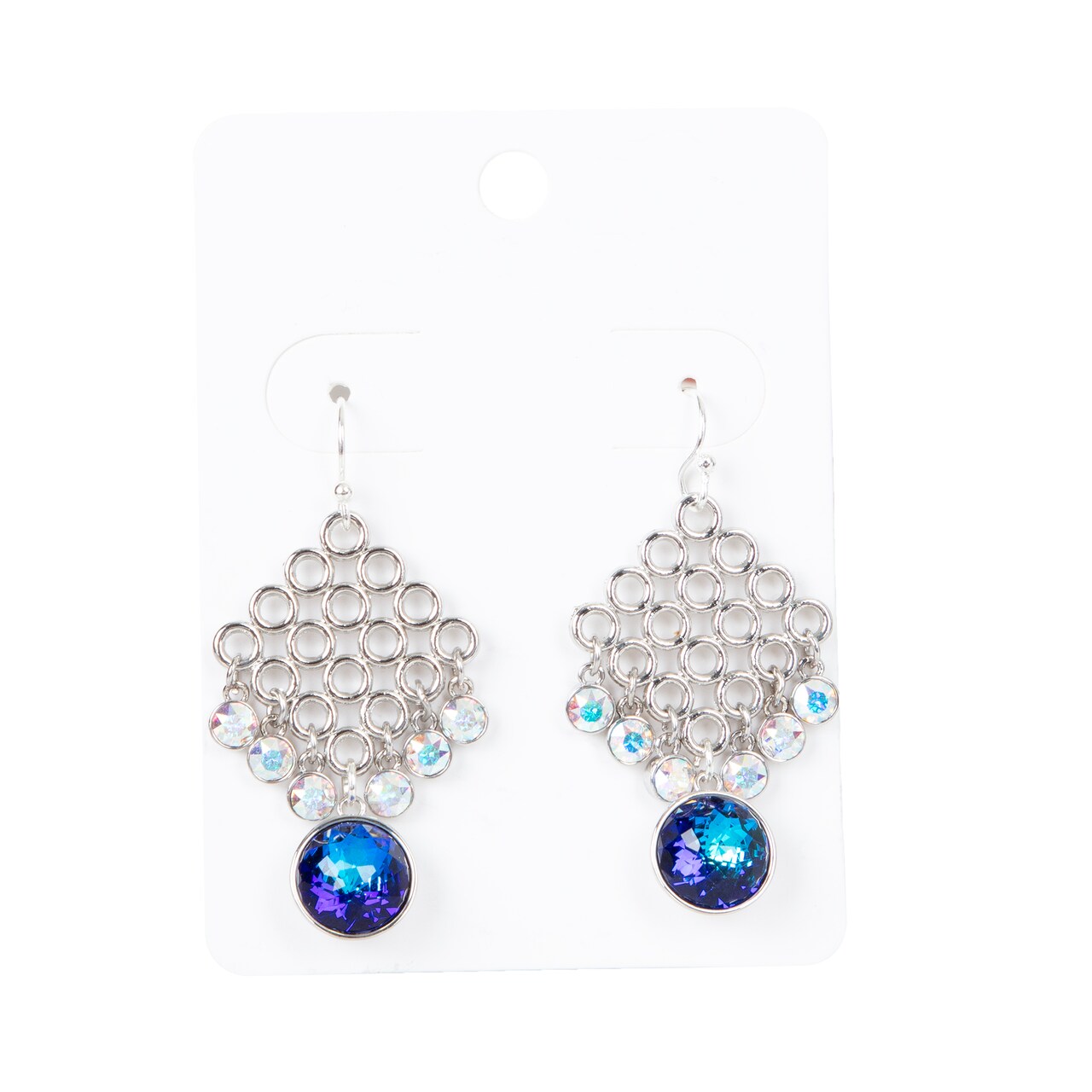 Austrian Crystal Charm Statement Earrings