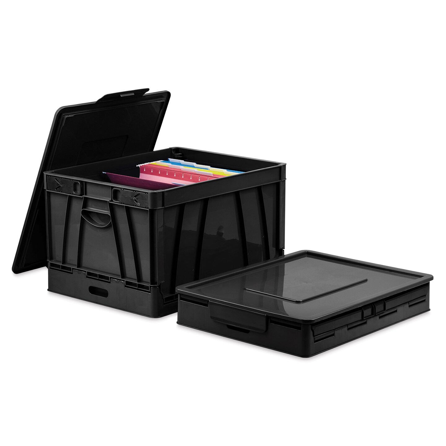 Storex Folding Storage Crate