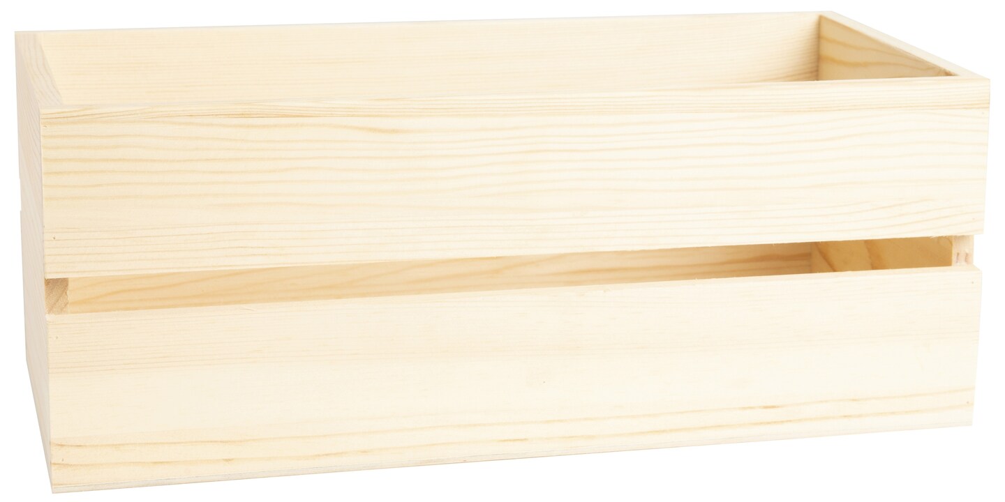 CousinDIY Wood CD Crate 5.8&#x22;X4.4&#x22;X11.5&#x22;-Natural