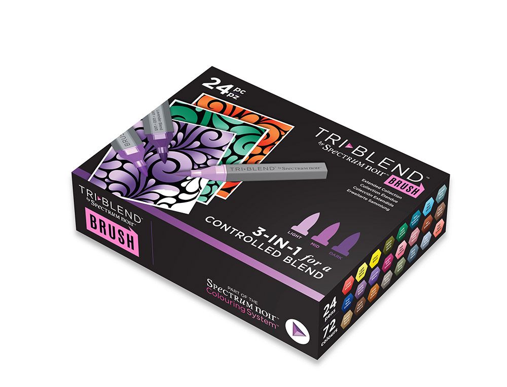 Spectrum Noir TriBlend Brush Extended Collection 24 Pens (72