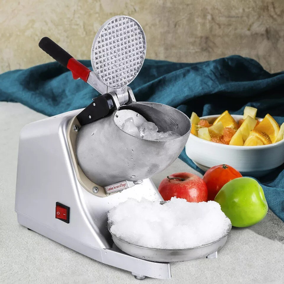Ice Shaver Machine Snow Cone Maker Shaved Ice 143 lbs Electric Crusher Shaving